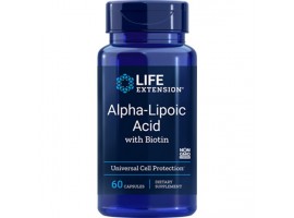 Life Extension Alpha Lipoic Acid with Biotin 250mg, 60 capsules